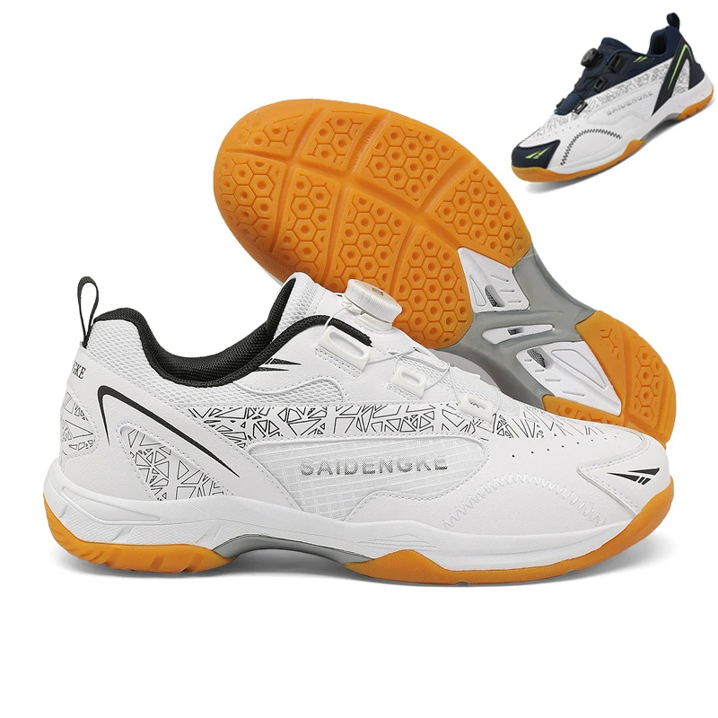 

Men's Women's Tennis Shoes Non-slip, Cushioned, Comfortable and Firm Grip Badminton Shoes Squash Shoes Table Tennis Shoes