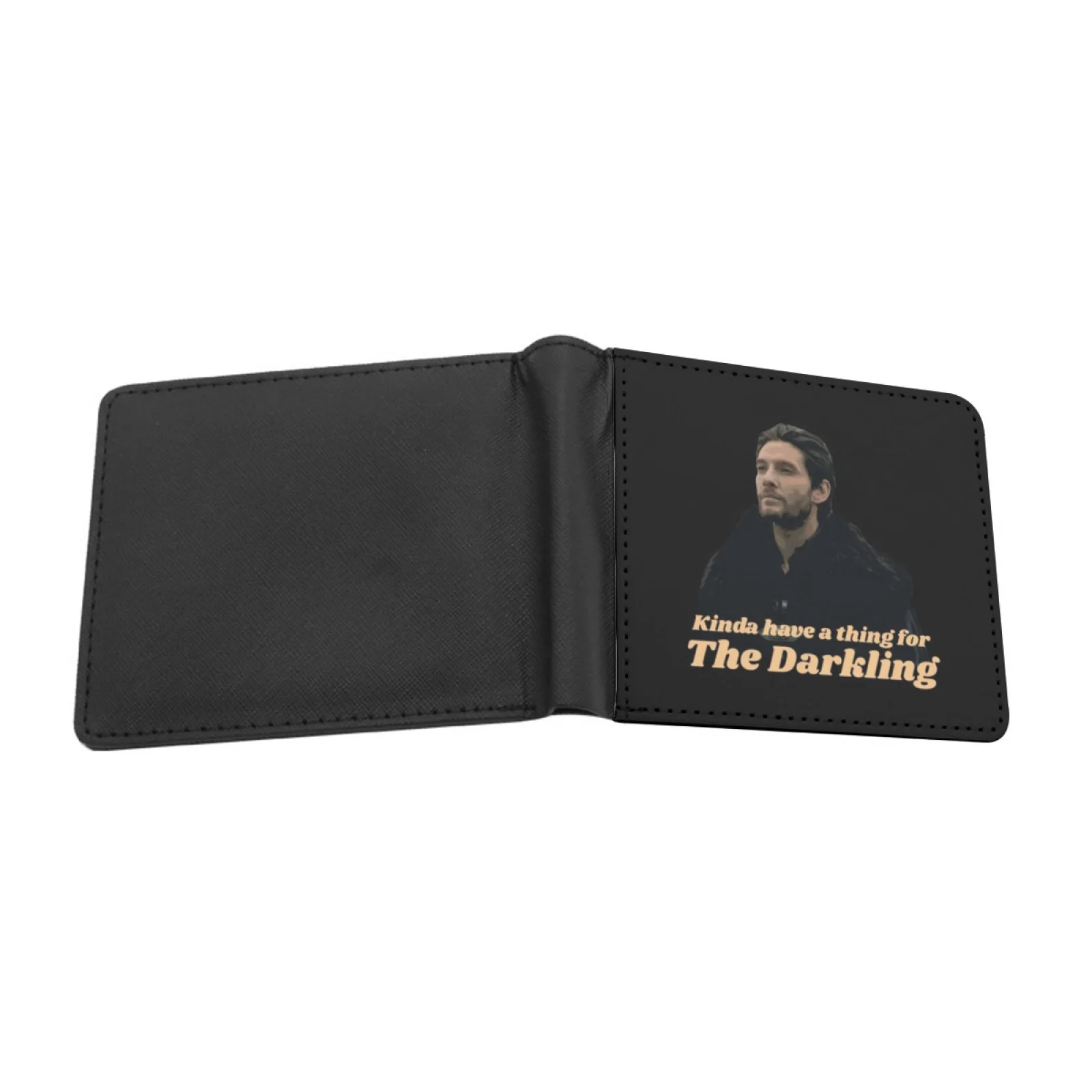 Kinda Have A Thing For Darkling Darkling And Alina Shadow And Personalized Men's Leather Wallet Credit Card Pouch Purse Shadow