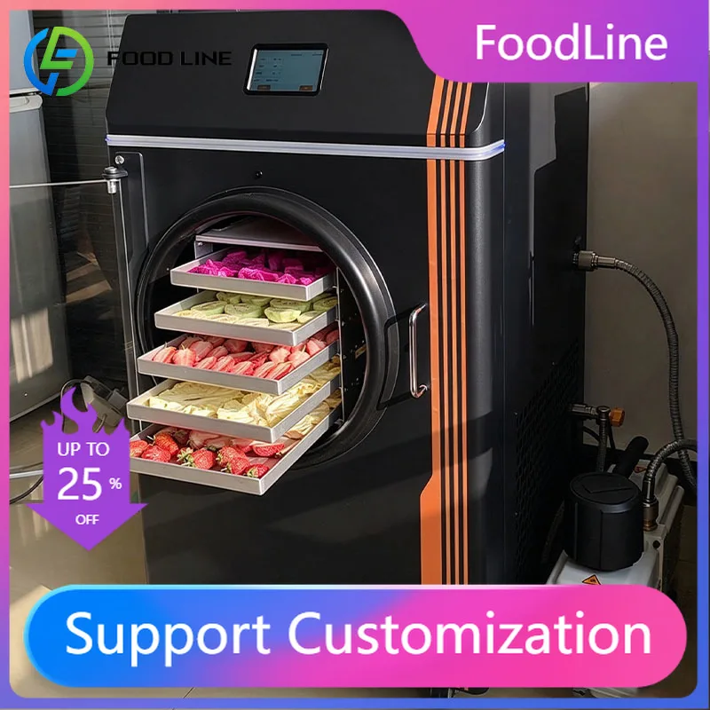Pet Treat Freeze Dryer Vacuum Drying Machine for Chicken Beef Liver Fish Fruits Customized