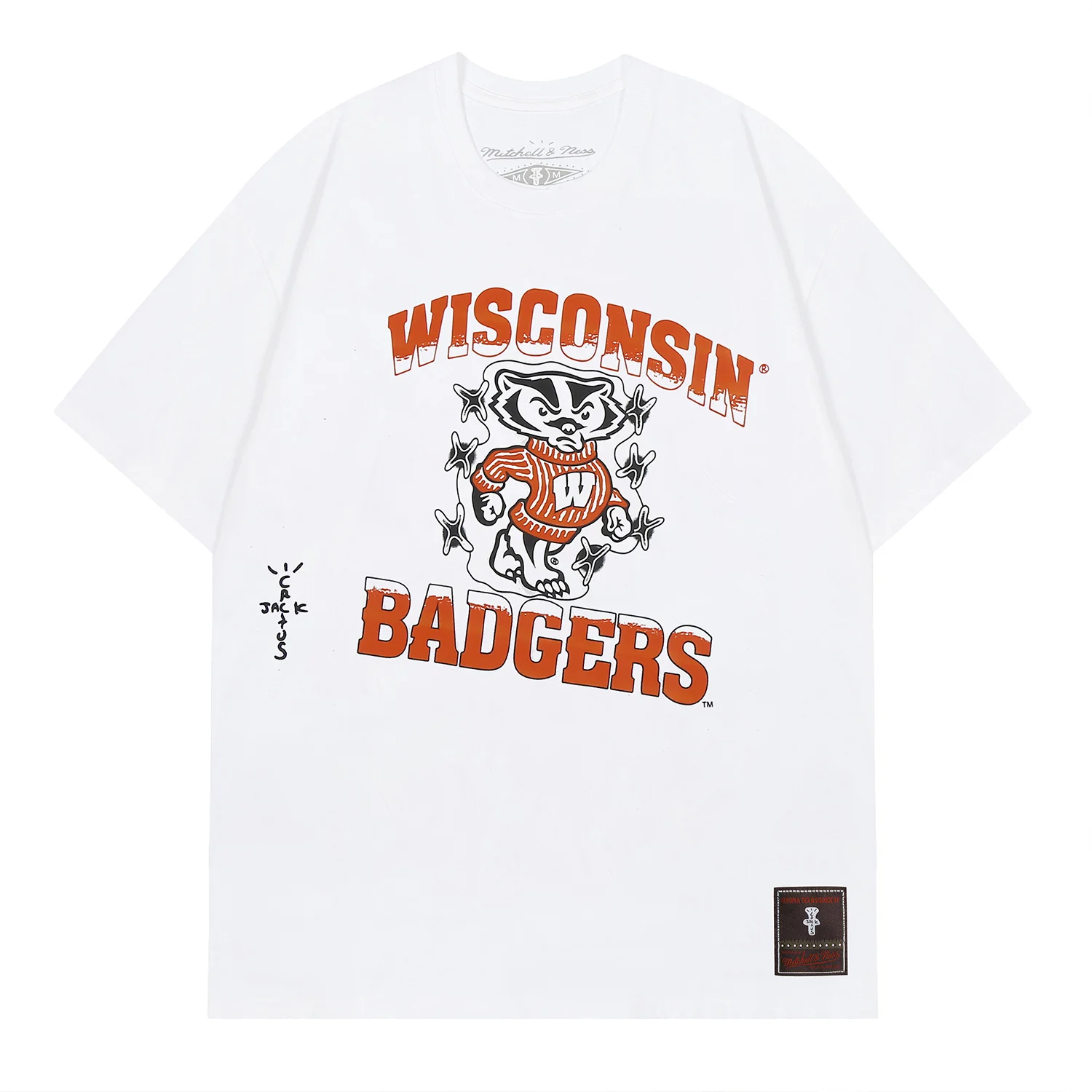 American Style Streetwear Cartoon Print Loose Fit Short Sleeve Pure Cotton T-Shirt Youth Fashion City Walk Casual Summer Top