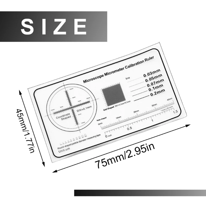 Control Tool Lightweight Scale Tool Calibration Tool Magnification Adjuster for Detailed Examination in Scientific