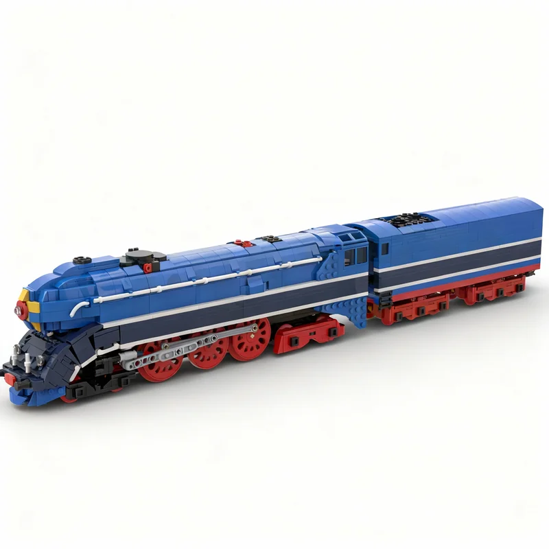 1483PCS MOC Railway Train 2 3 2V Soviet Bullet Model Custom Building Blocks DIY Creative Ideas Assembly Display Gift Decor Set