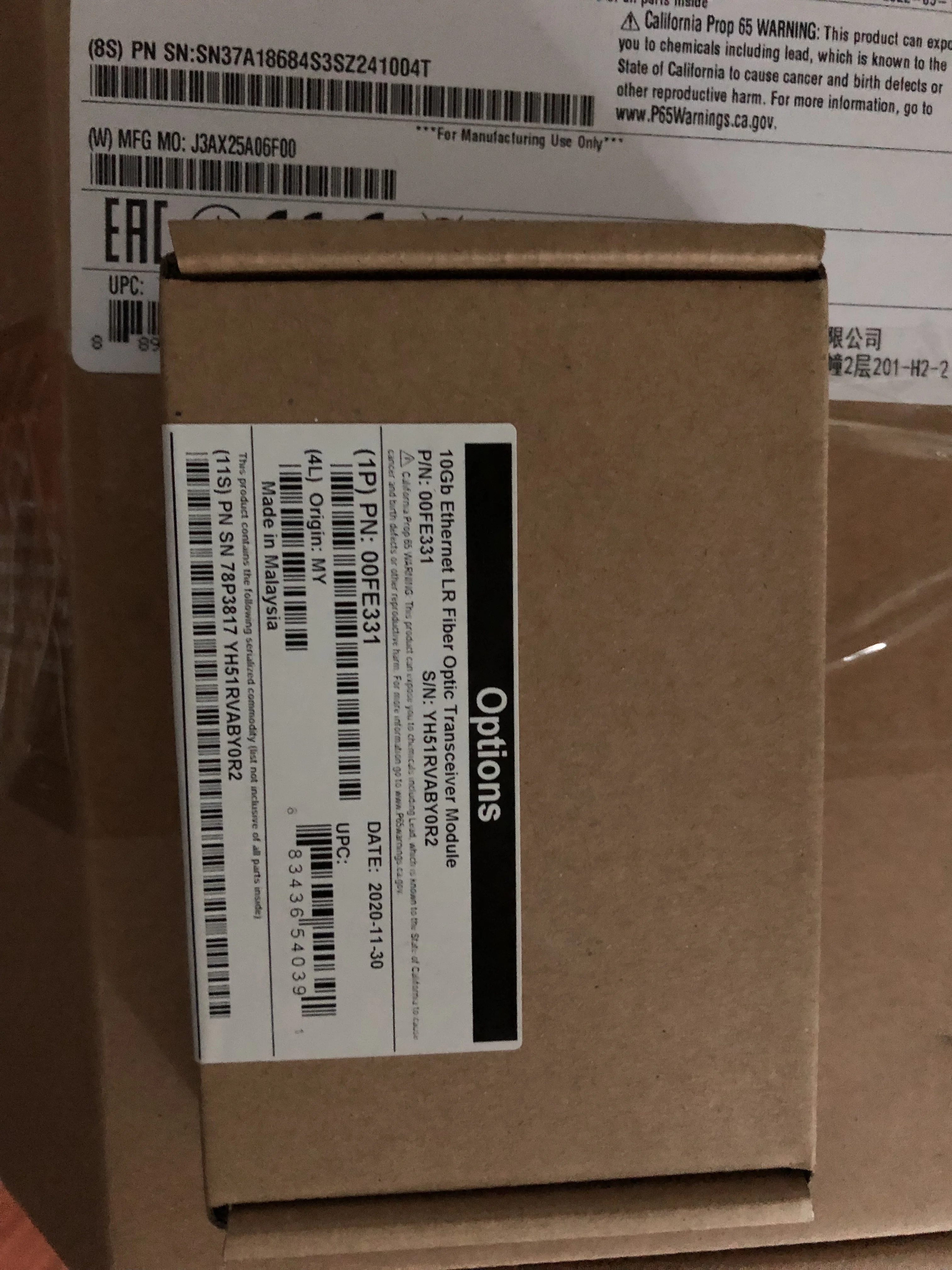 

1 шт. оригинальный новый IBM 10GBASE-LR 78P3817 00FE331 FTLX1471D3BCL-IC 10 гигабит одномодовый 10 км