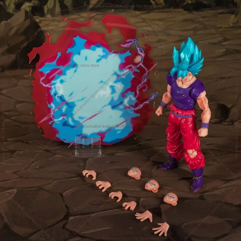 【شحن على مدار 24 ساعة】Demoniacal Fit Dragon Ball SHF [كسر إكستريم] World King Fist Super Blue Wukong 1/12 هدية شخصية الحركة