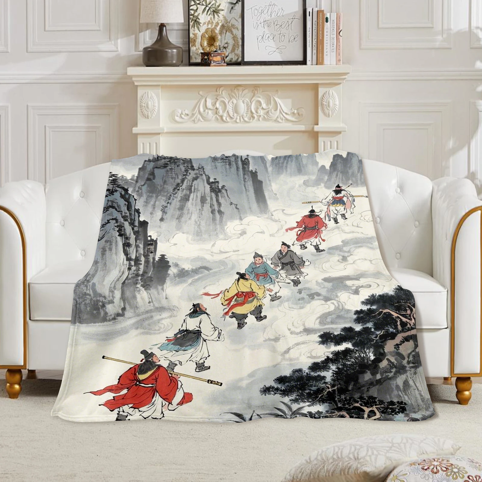 

Inspired By Ancient Chinese Figures In Natural Landscapes This Blanket Adds Warmth And Beauty