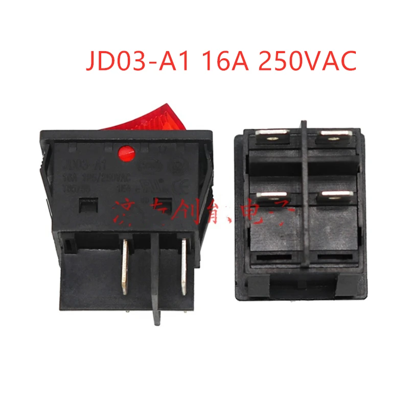 8pcs JD03 JD03-A1 16A 250VAC Rocker switch buttons