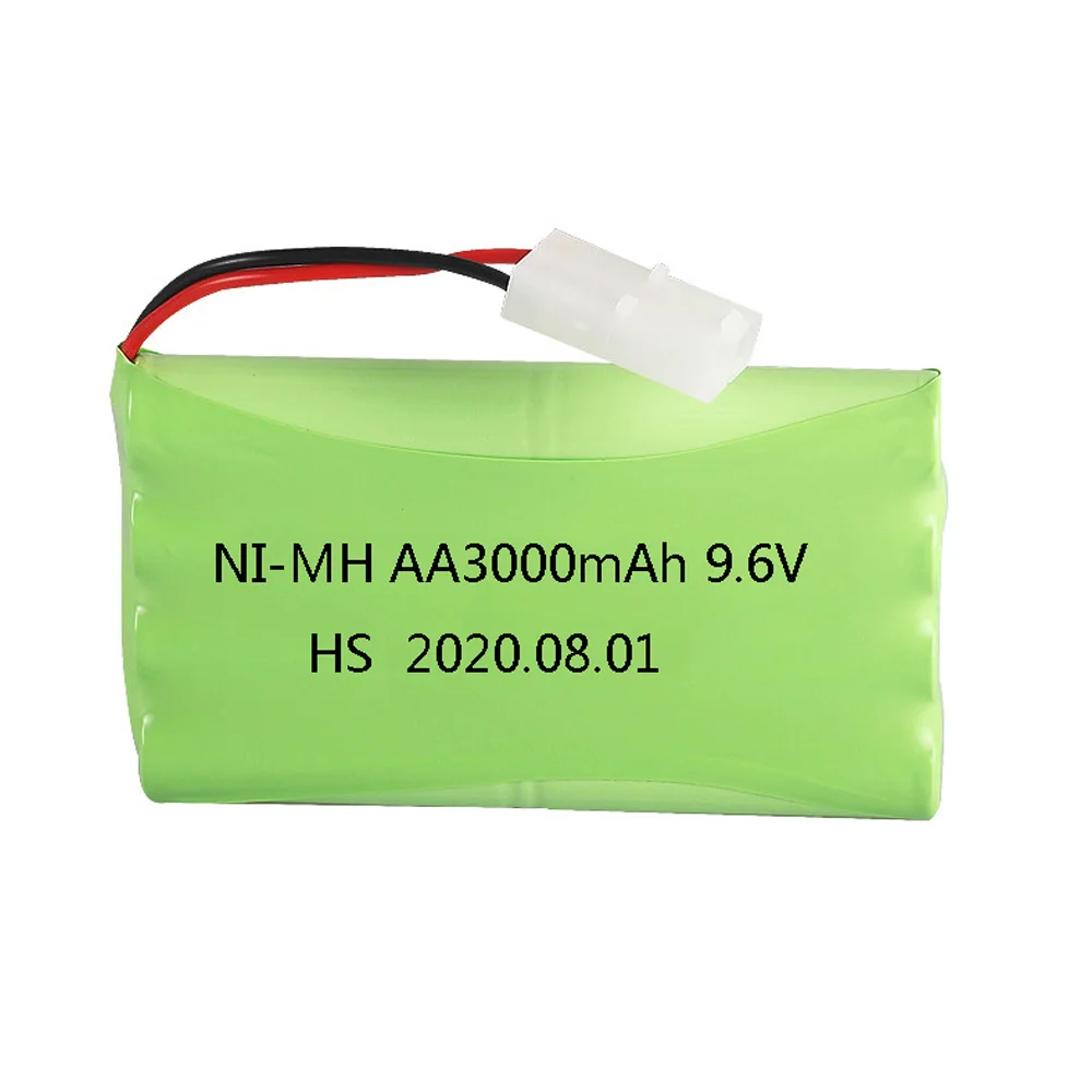 Batteria NiMH da 9,6 V 3000 mah per giocattoli RC Auto Serbatoi Treni Robot Barca Pistola giocattoli accessorio Ni-MH AA 2400 mah 9,6 v Batteria ricaricabile