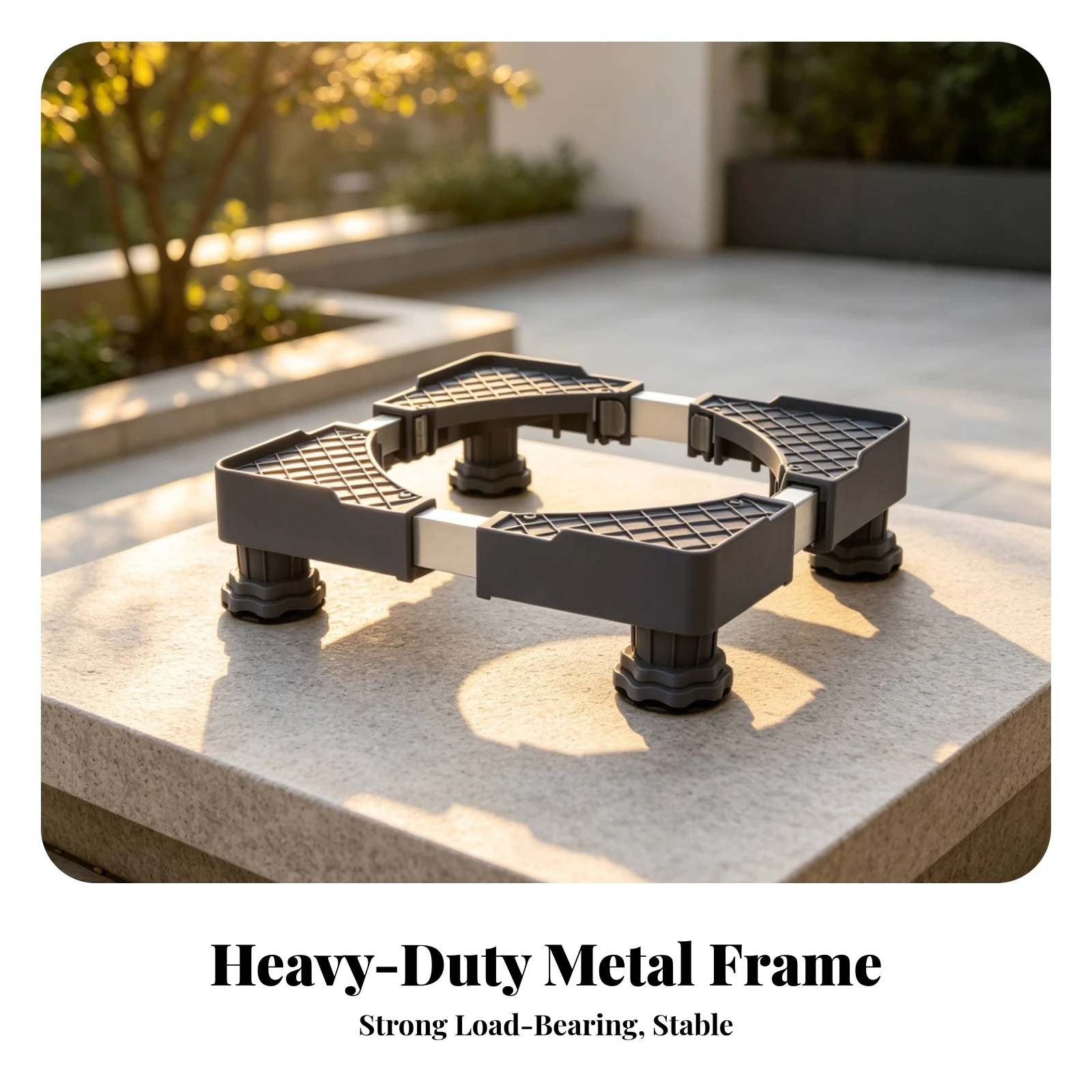 Washing Machine Base Stand Adjustable Washing Machine Stand Ventilation Household Storage Anti-Slip Washer Base Stable