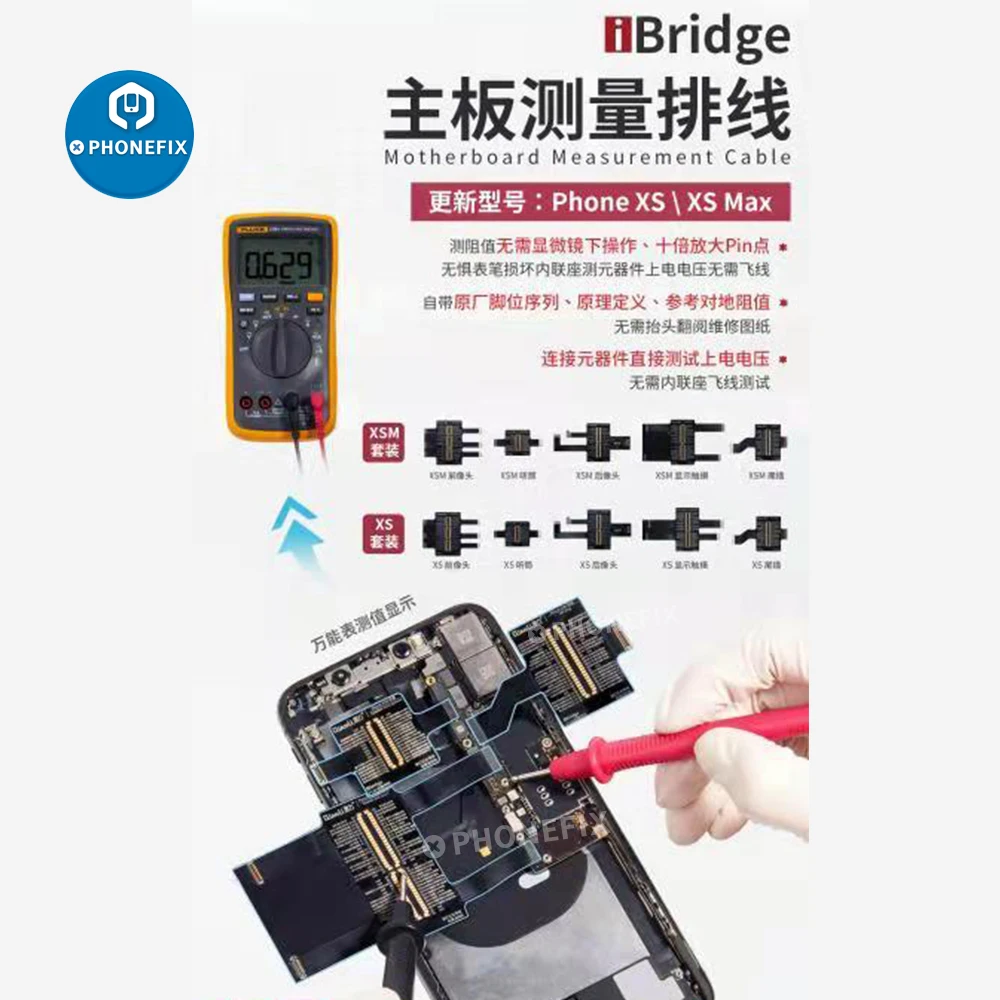 QIANLI iBridge FPC Test Cable Motherboard Fault Checking for iPhone 6 6P 6S 6SP 7 7P 8 8P X XS XSMAX Touch FPC Front Rear Camera