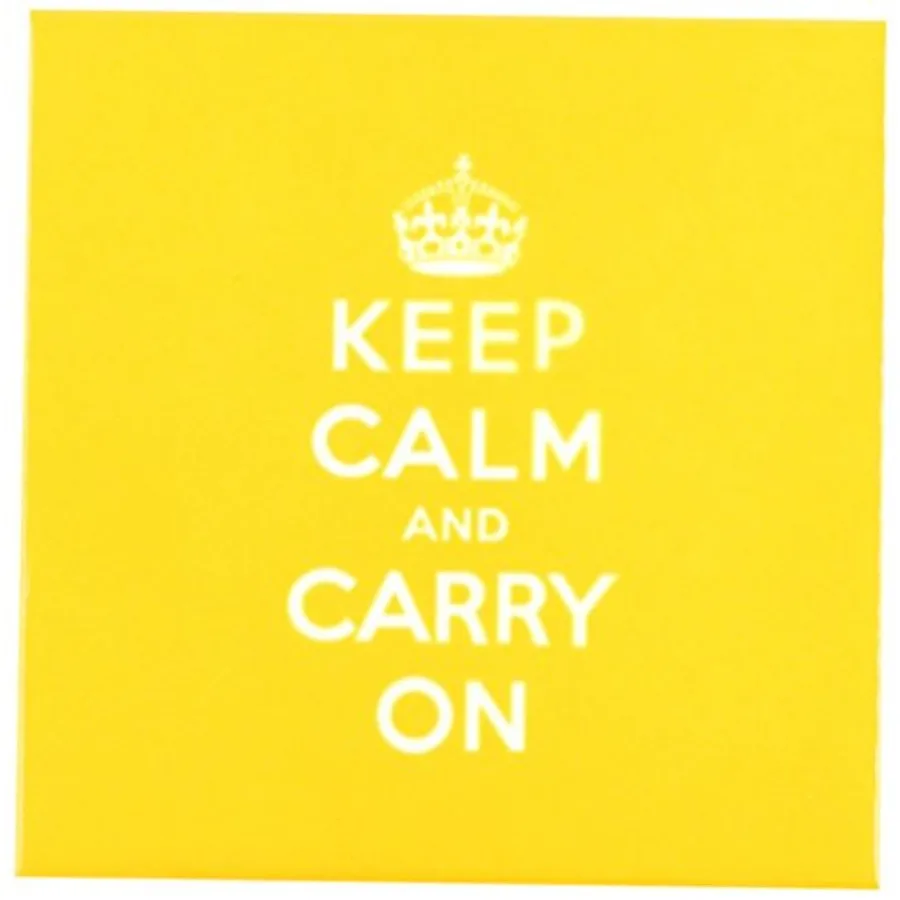 

CST_123111_4 Набор из 8 керамических подставок для чашек «Keep Calm and Carry on», оранжевые