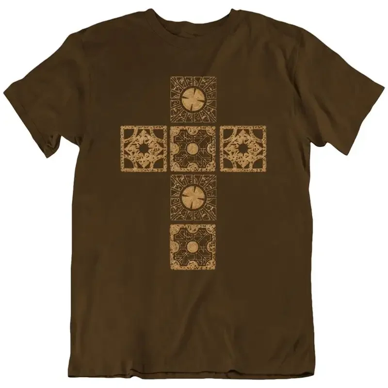 Camiseta de la película de terror de Halloween de los años 80, Puzzle Box Pinhead Hellraiser, nueva