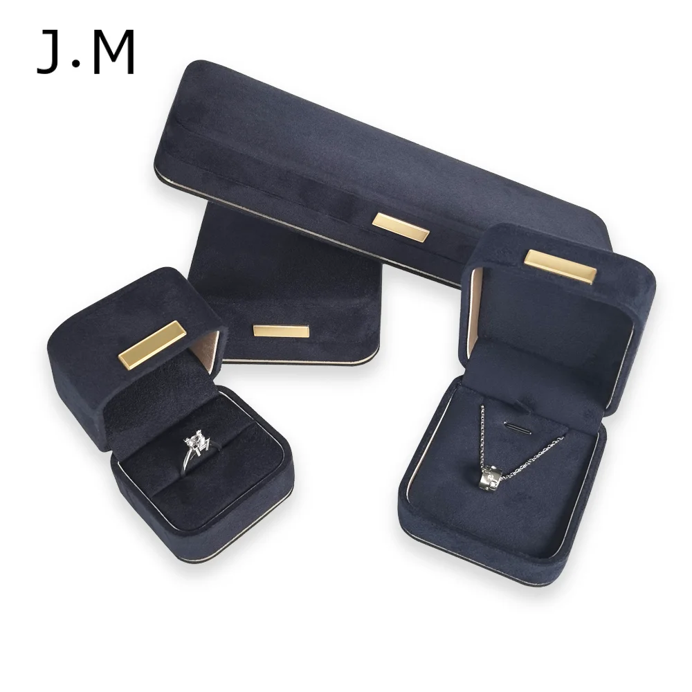 

10 шт./лот, высококачественная круглая коробка для украшений темно-синего цвета с закругленными углами, из шелкового бархата, для колец, браслетов, подвесок, подарочная упаковка на годовщину