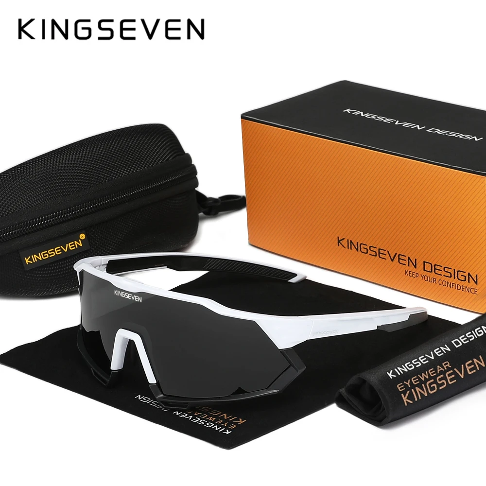 

KINGSEVEN Trend Goggle Cycling Sunglasses Men Women Mtb Bicycle Glasses UV400 Polarized Anti-UV Protection Eyewear Outdoor