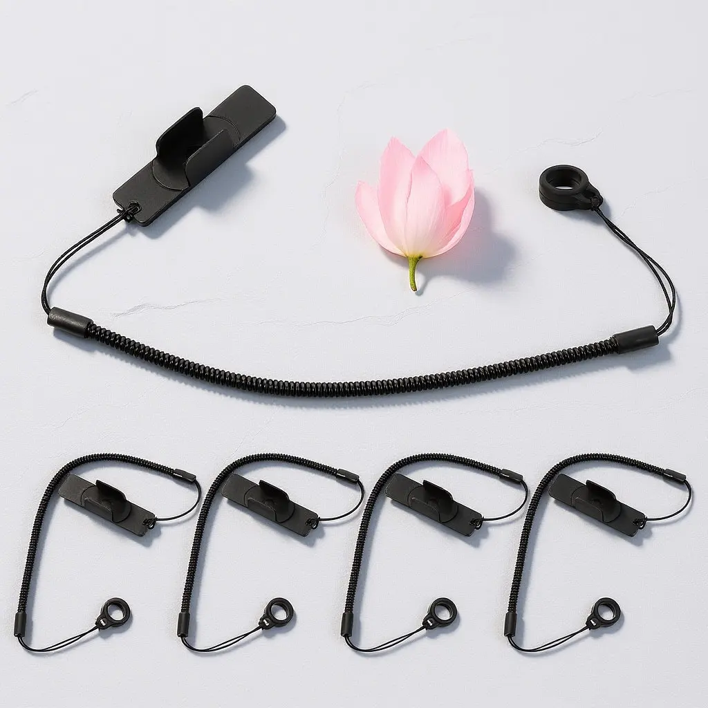 

5Pcs Stylus Pen Holder Tether Retractable 12 Inch Spring Coil Lanyard for Tablet Drawing Writing Anti-