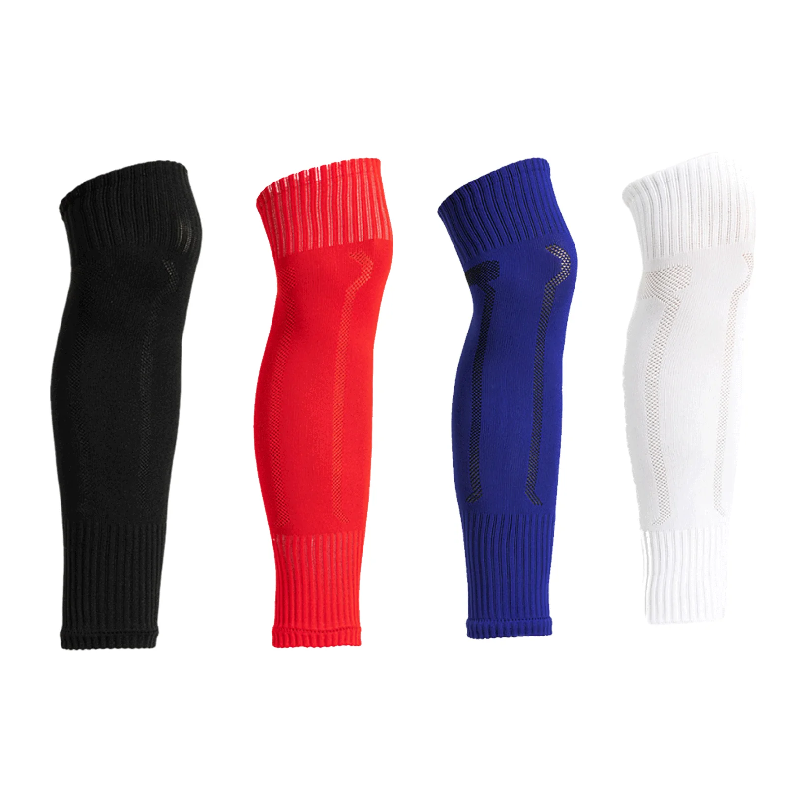 Football Leg Socks, Sweat Wicking Breathable Sports Knee Pads, Joint Knee Protector, Calf Socks Cover