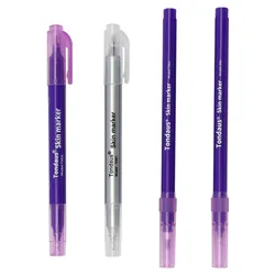0.5mm 1mm Surgical Skin Marker Eyebrow Skin Marker Pen Tattoo Skin Marker With Measure Measuring Ruler Eyelash Extension Tool