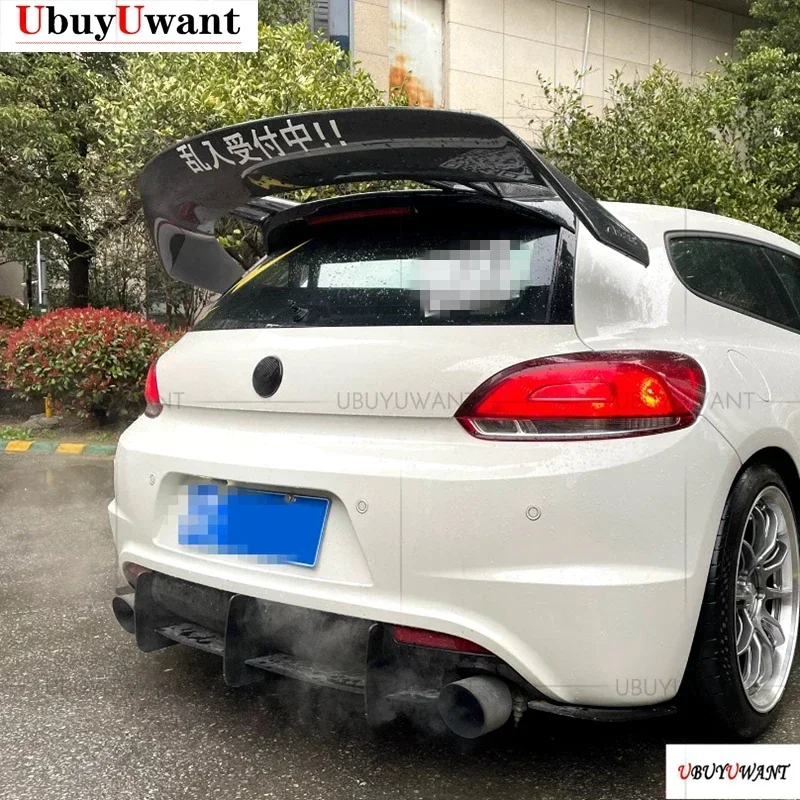 For Volkswagen Scirocco (And R) 2009-2018 Auto High Quality Carbon Fiber Rear Lip Spoiler Trunk Boot Wing 1Pcs Car Styling