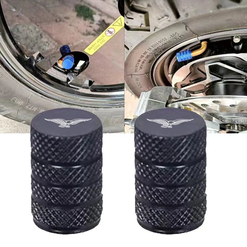 

For Moto Guzzi Breva 850 1100 1200 GRISO BREVA 1100 NORGE 1200 GT8V BREVA 750 V7 MGX21 ELDORADO AUDACETire valve caps 2 Pieces