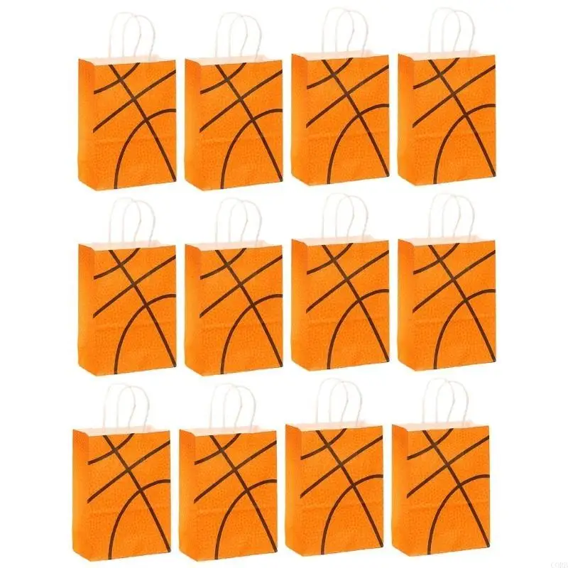 CORB 12PCS Birthday Party Gift Bags School Football Game Goodie Bags for Boy Girls