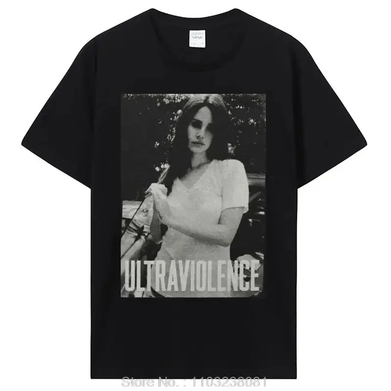 2024 Lana Del Rey Ultraviolence T Shirt Snow T-shirt Japanese Funny Gothic T Shirt Men Harajuku Aesthetic Cotton Tops Tees