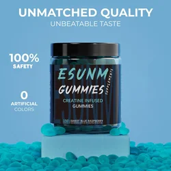 Creatine Bite - Sugar free or artificial coloring - Low calorie, vegetarian and halal -150 gummies