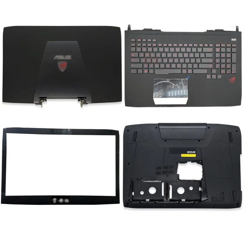 

New Laptop LCD Back Cover For ASUS ROG G751 G751J G751JY Front Bezel Palmrest Bottom Case A B C D Shell Top Upper Cover