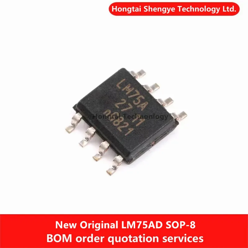 New Original LM75A SOP-8 LM75AD,118 Temperature Sensor Chip