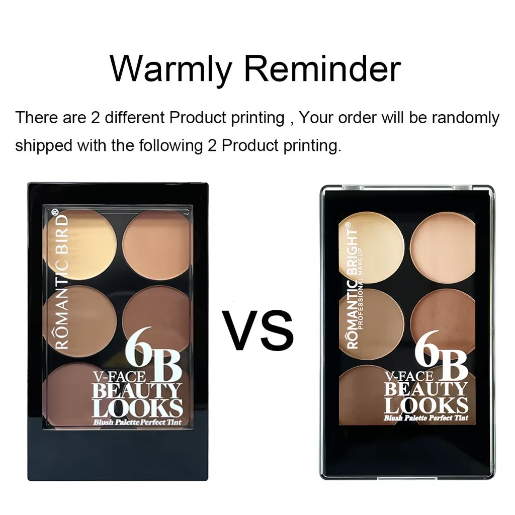 6-Farben Matte Kontur-Bronzer-Palette Perfekte Tönung Mattes Bronzer-Puder Gesichts-Schattierung Konturierung Make-up-Palette Mit Pinsel – Detail 5
