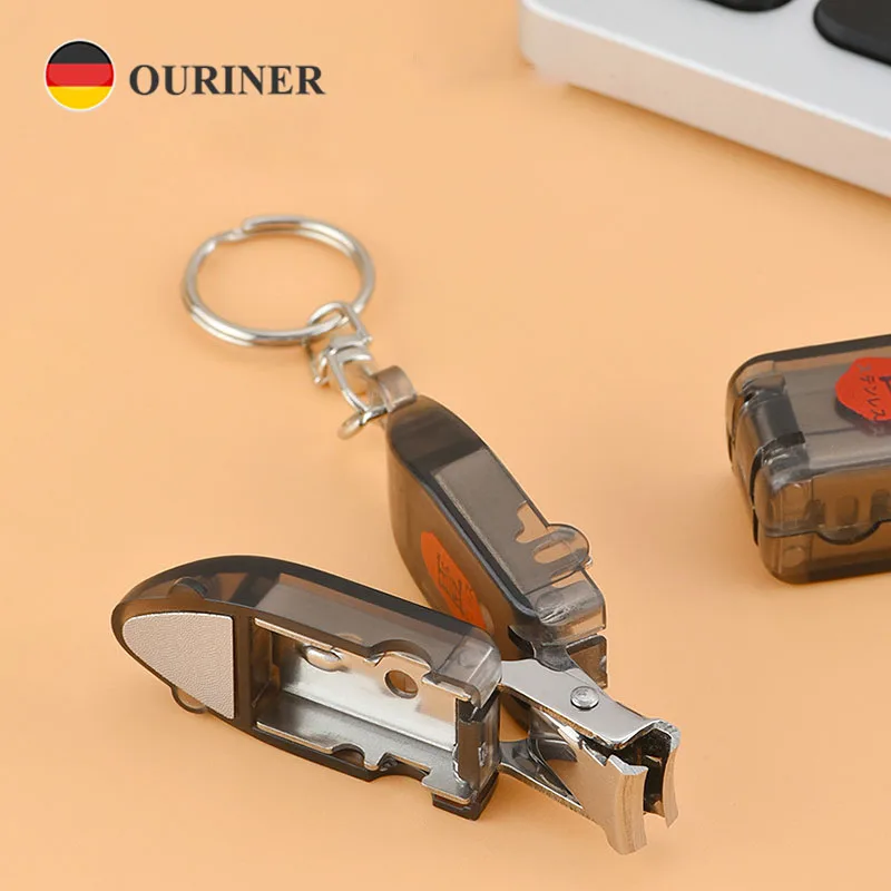 Creative Transformers Stainless Steel Nail Clippers Mini Folding Nail Knife Flip Portable Nail Clipper Key Hanger