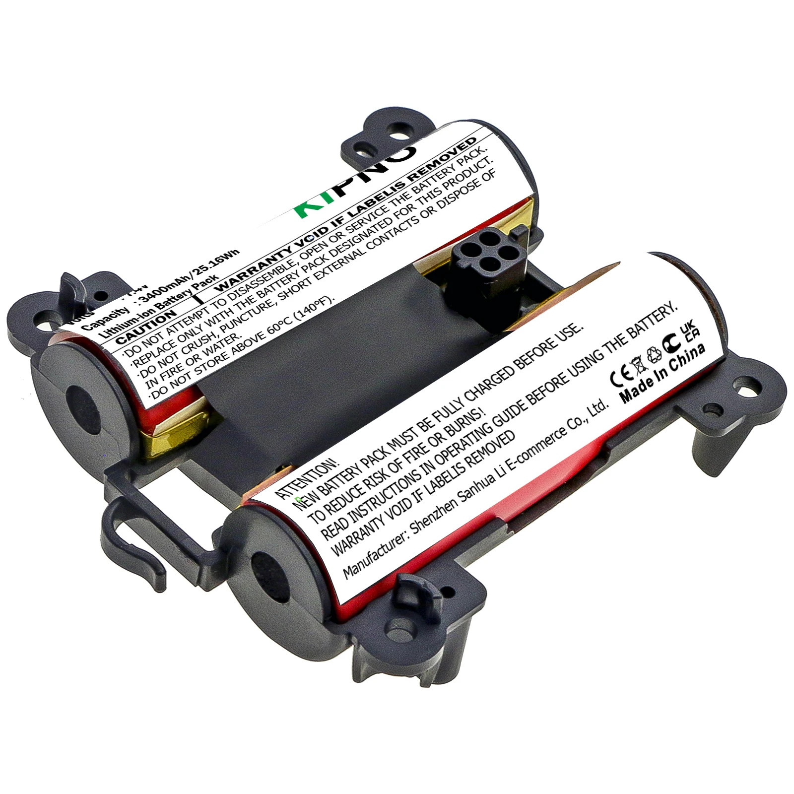 Batería de Altavoz KIPNO de 7.4V/3400mAh Compatible con BOSE Soundlink Revolve+ plus SoundlinkRevolve+ 2 plus 2 Modelo 071478