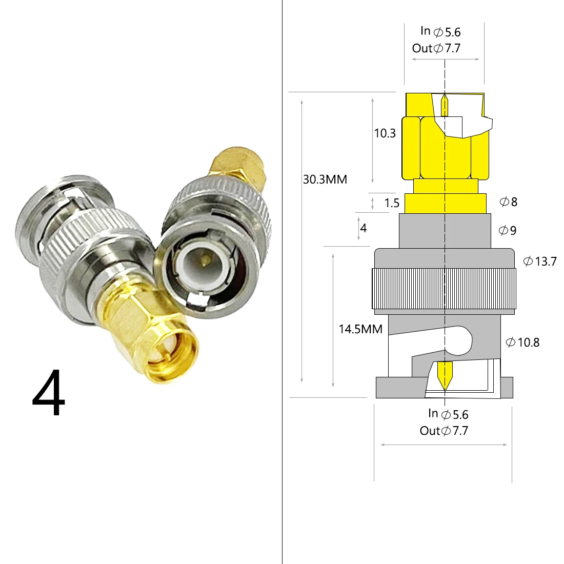 1pc Wifi Antenna Adapter SMA Male Female To BNC  N Male Female  Plug Jack RF Coax Convertor Straight NEW Wholesale Price