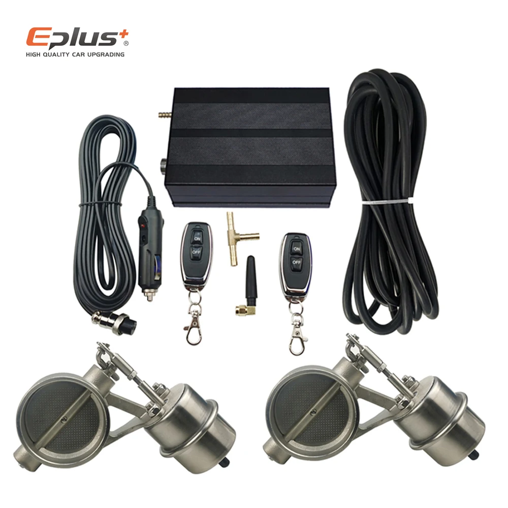 

EPLUS Универсальная автомобильная система выхлопной трубы, заслонки управления, вакуумный контроллер, устройство, пульт дистанционного управления, переключатель 51 63, 76 мм, черный