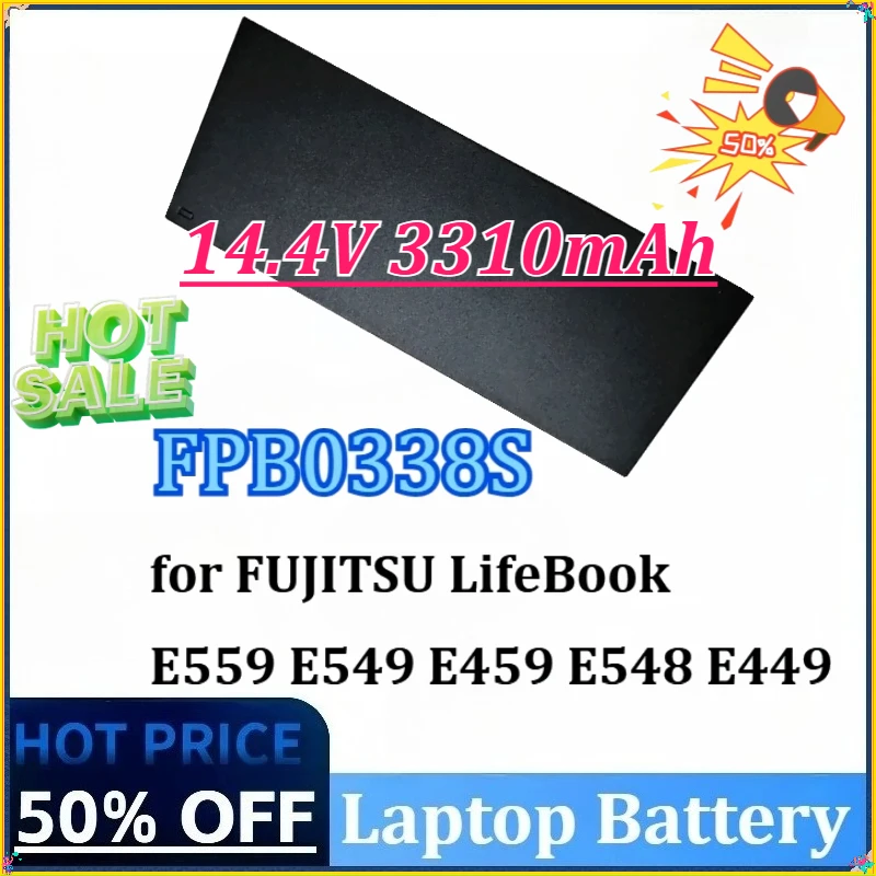 

New FPB0338S 14.4V 3310mAh 50Wh FMVNBP247 FPCBP529 Replacement Laptop Battery for FUJITSU LifeBook E449 E559 E459 E549 E548
