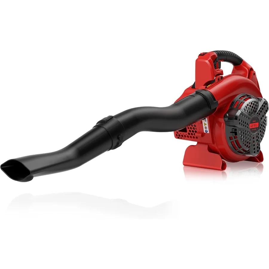 

Бензиновая ручная воздуходувка 27 куб. см, 380 CFM, 180 миль/ч, 2-тактный двигатель, легкая, с быстрым запуском, для ухода за газоном, уборки снега и листьев с крыш