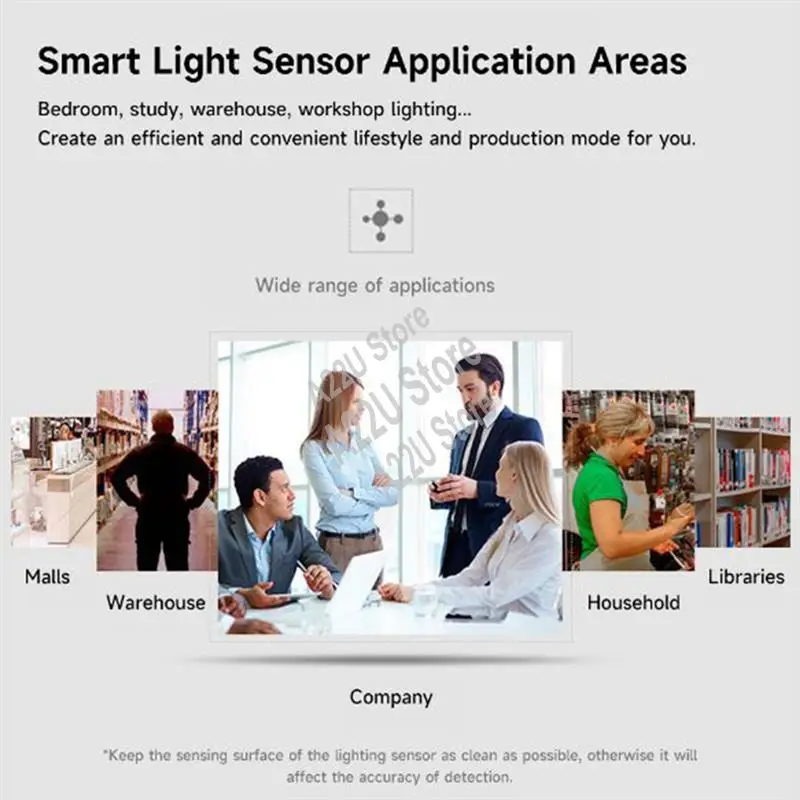 

Датчик освещенности Hot-Tuya Zigbee, датчик яркости, обнаружение яркости в реальном времени, управление приложением для автоматизации умного дома