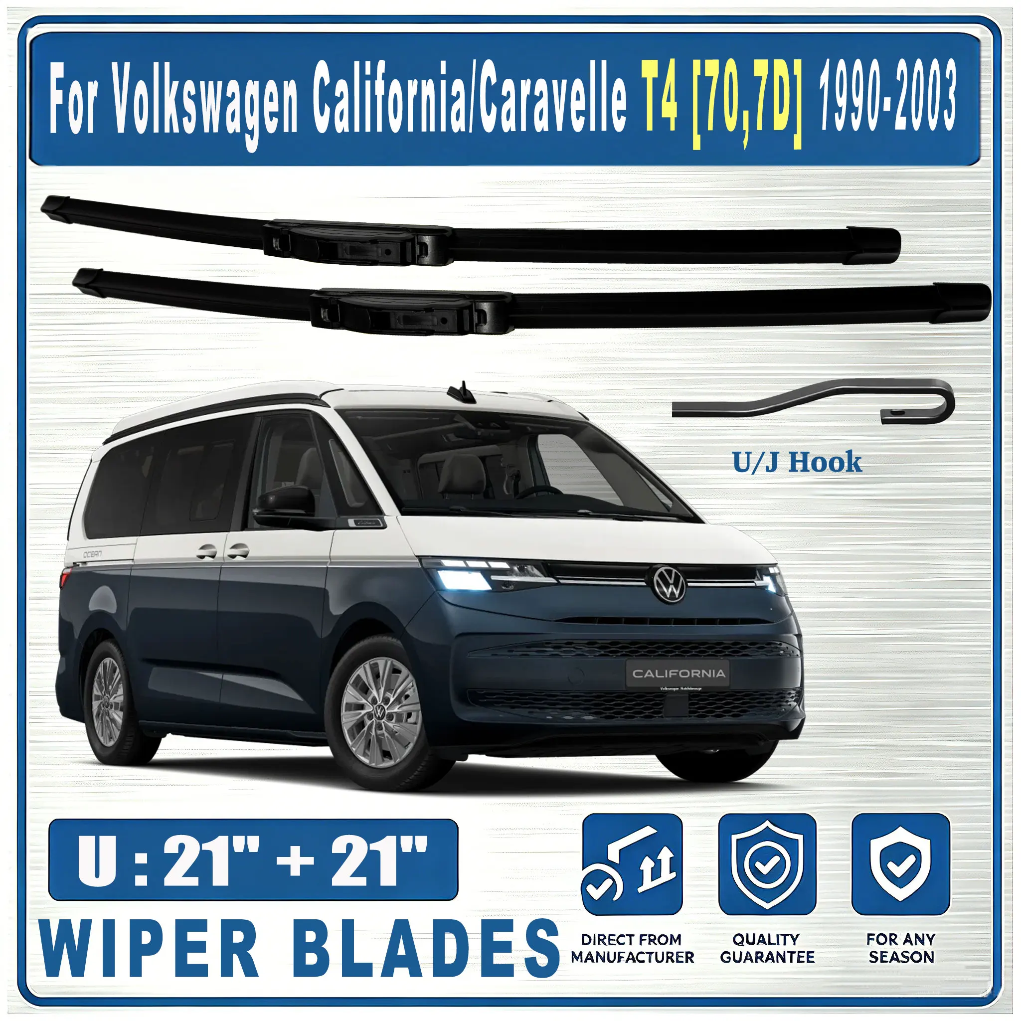 For Volkswagen California/Caravelle T4 70,7D 1990-2003 Front U 21