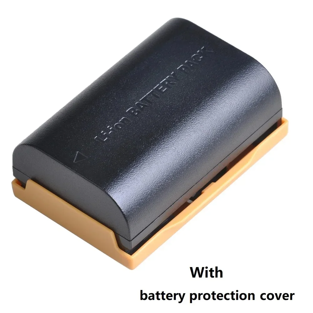 LP-E6 Camera Battery 2650mAh 7.4V LP E6  E6N + LED Dual Charger For Canon EOS 5DS R 5D Mark II 5D Mark III 6D 7D 70D 80D