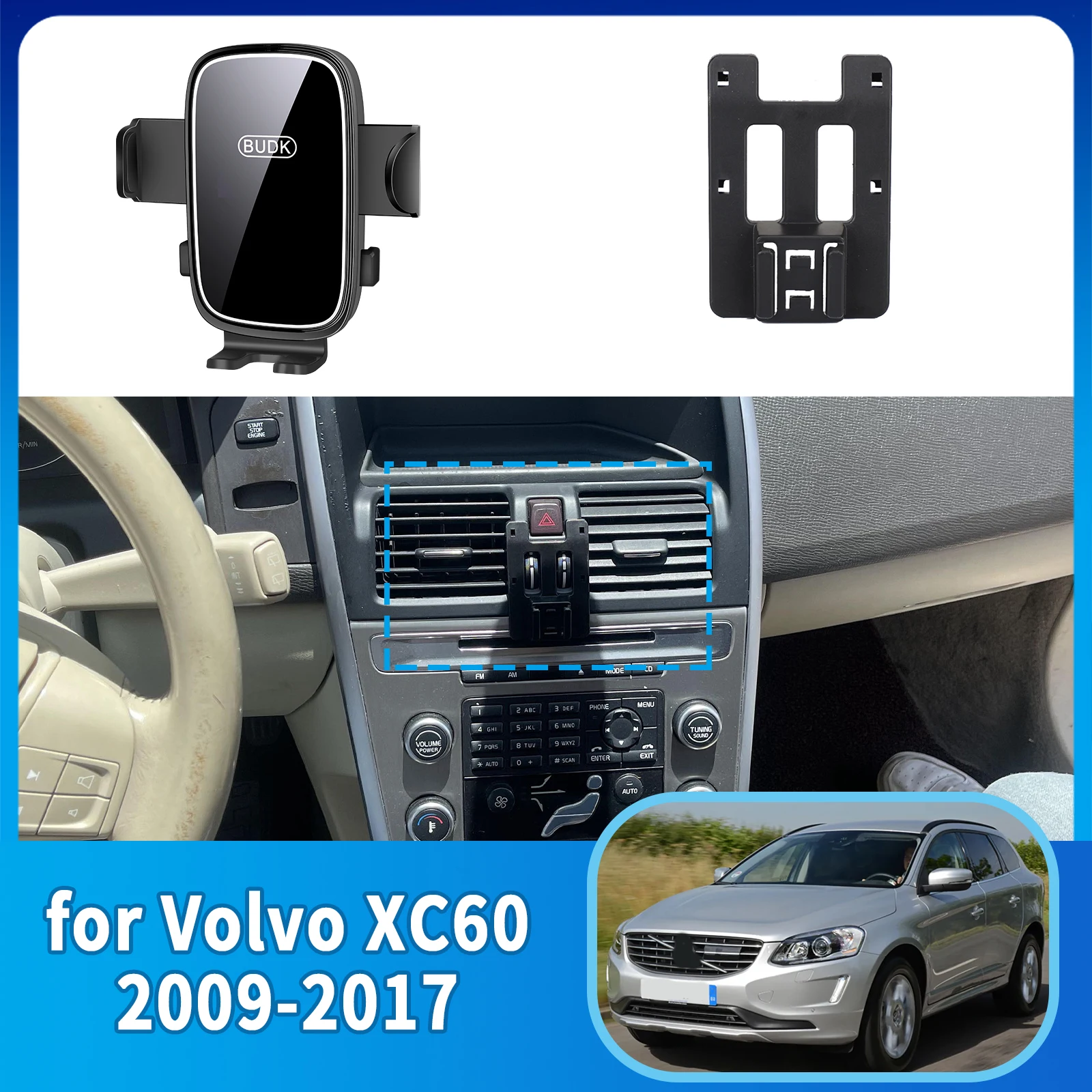 

Car Mobile Phone Holder Accessories for Volvo XC60 XC 60 2009~2017 GPS Bracket Navigation Stand Auto