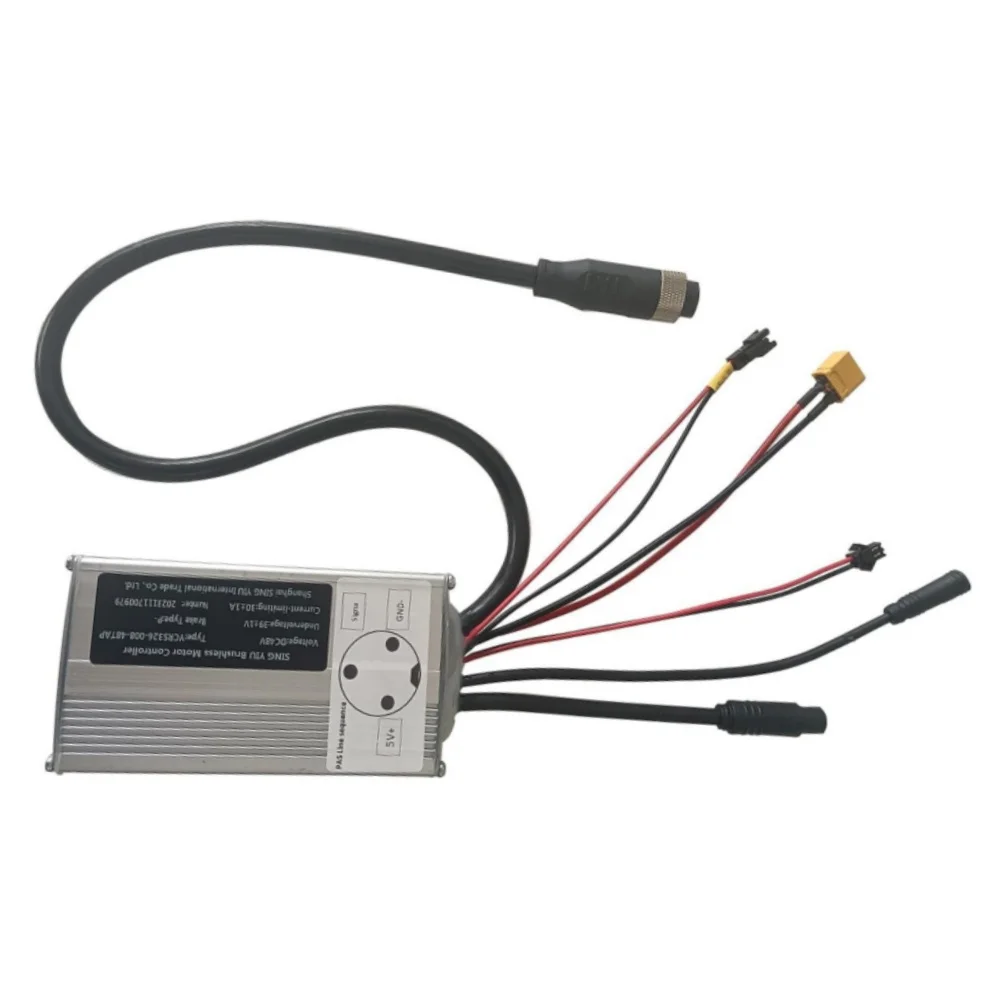 

Customized YCRS326-008-48TAP Brushless Motor Controller 48V 30A Electric Bicycle Conversion Kit Ebike Controller for Display
