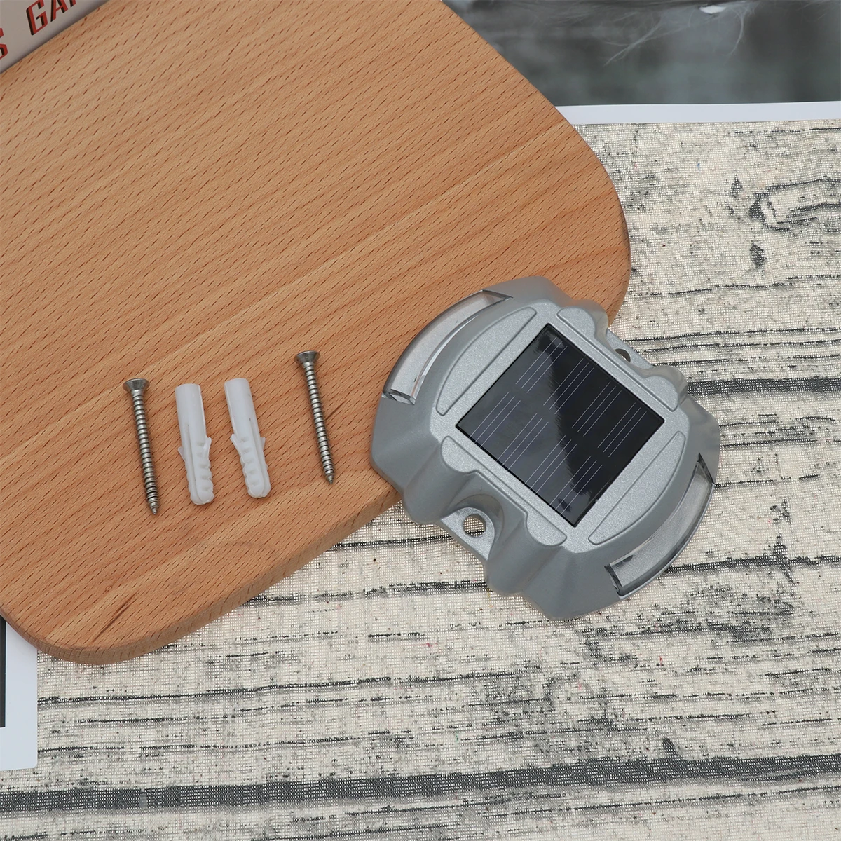 

Solar Road Anti-Pressure Waterproof Buried Light Blue LED Lamp Outdoor Yard Lamp for Pathway Sidewalk Driveway Garden