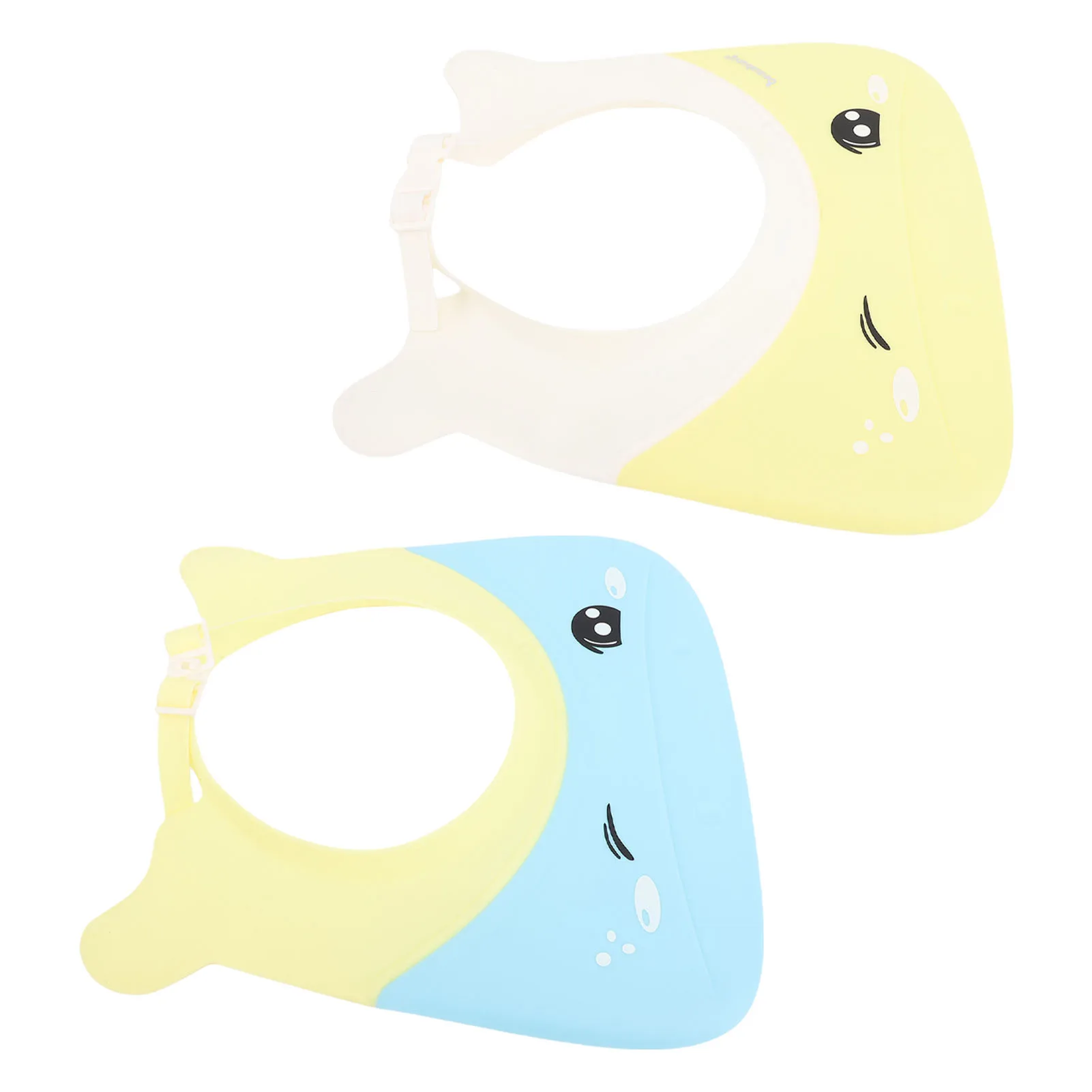 

Детская шапочка для купания и душа, нескользящая, регулируемая, с защитой ушей и глаз, для мытья волос малышам