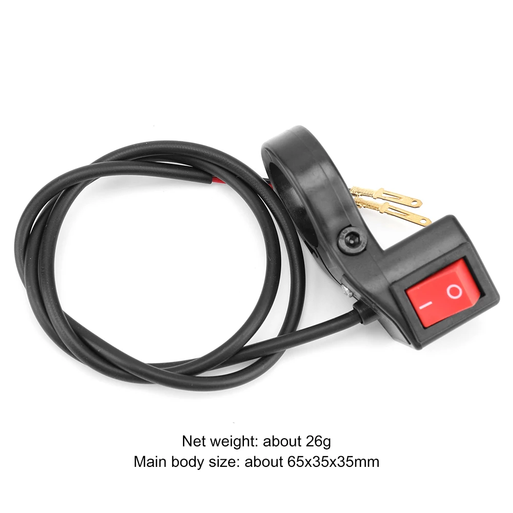 مفتاح تشغيل المصباح الأمامي لمقود الدراجة النارية على زر إيقاف للدراجة الإلكترونية ATV