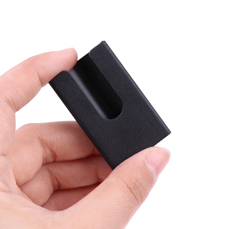 Black Razor Head Protective Cover Case, Plastic Double Edge Razor Head Sleeve for Long Handle Universal
