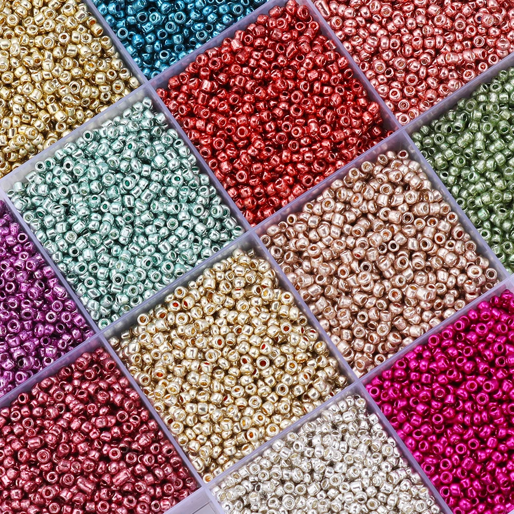 

40g 2mm Effect of The Lacquer That Bake Charm Czech Glass Seed Beads for Jewelry Making DIY Handmade Bracelet Accessorie