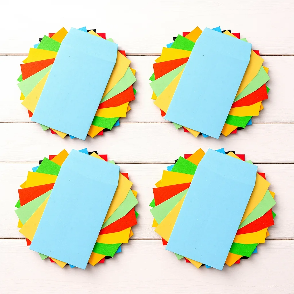 

50pcs Colored Small Envelopes 9x6cm Blank Cards Packing Photo Letter Cash Stuffing Colorful Paper Money Bag Budgeting Holder