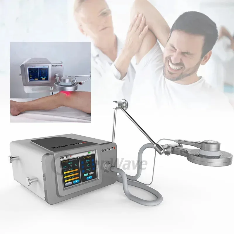 

2025 Новый профессиональный аппарат для снятия боли Physio Magneto PMST EMTT Диодный 650Нм 808Нм низкий лазер с 5000GS