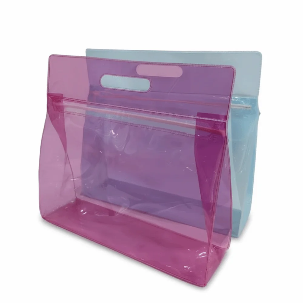 Zipper Design Travel Toiletries Bag Thickened Material Large Capacity Wet Dry Separation Bag Beach Storage Bag