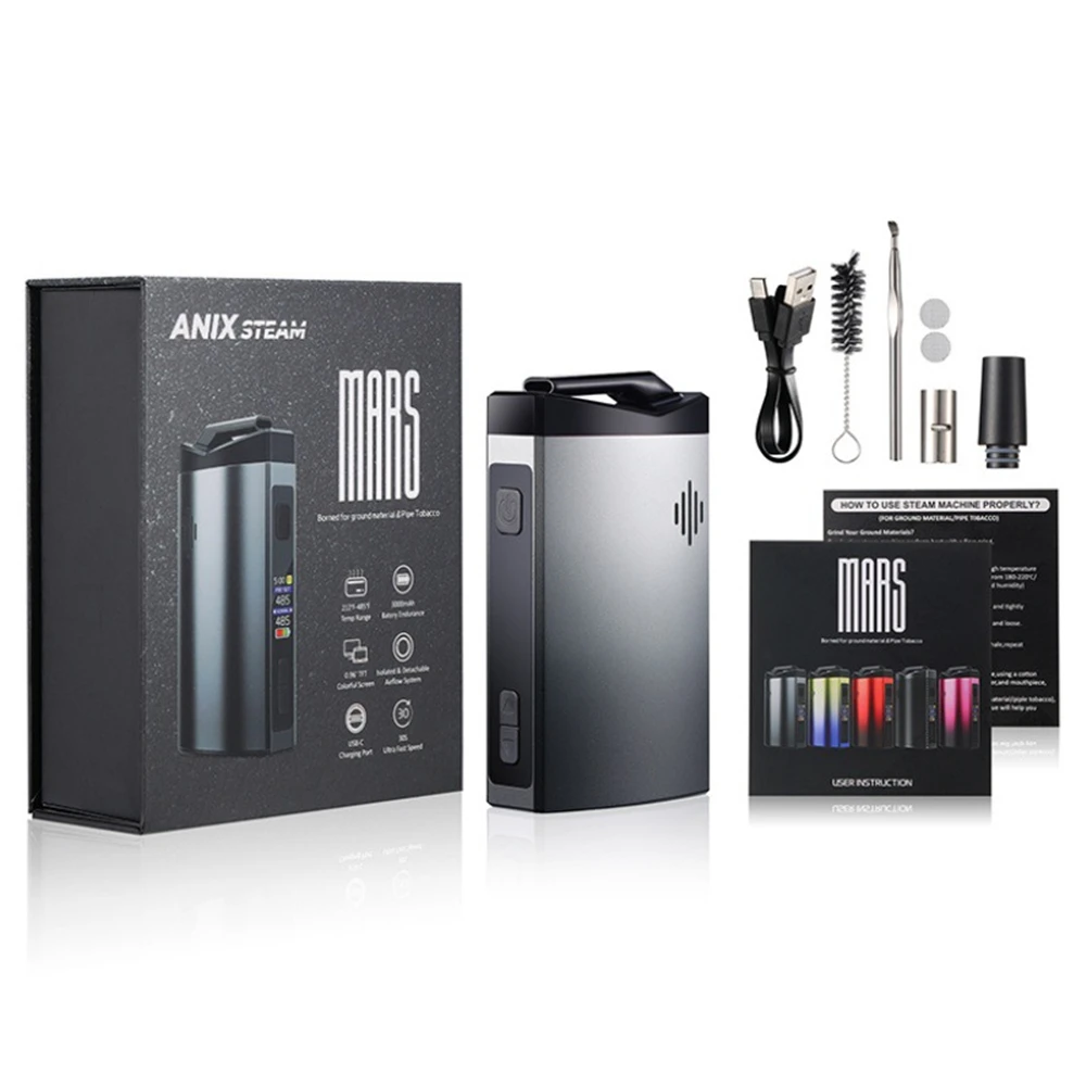 2025 New Hot-selling HNB Mars Kit Dry Herb Vaporizer 3000mAh 3-in-1 Temperature-controlled Heating Not Burning Device Dry Herb