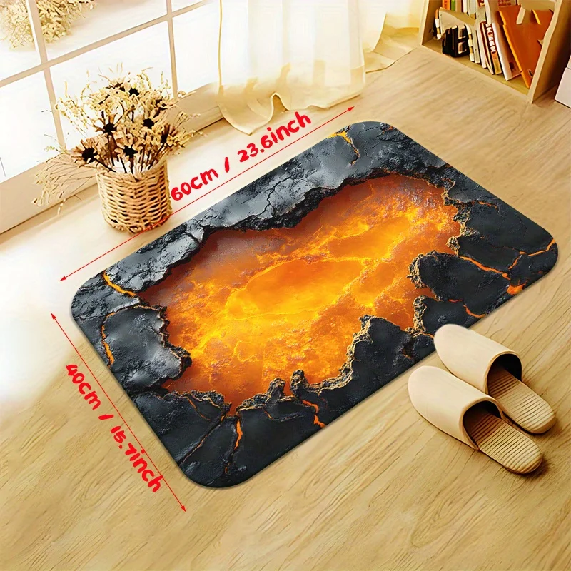 

Коврик Fiery Lava Pit для уникальных прихожей — привлекательный дизайн, прочная конструкция, идеально подходит для смелых эффектов | Новинка ковров