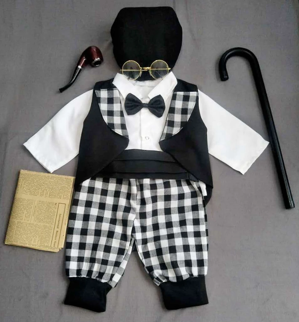 תלבושת תינוקות בסגנון סבא וסבתא